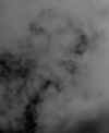 Face of Jesus in clouds