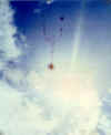Padre Pio's Rosary in sky
